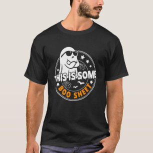 Det här är något spökblad Ghost Rolig Retro Hallow T Shirt