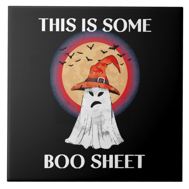 Det här är något spökigt Halloween skoj Kakelplatta (Framsidan)