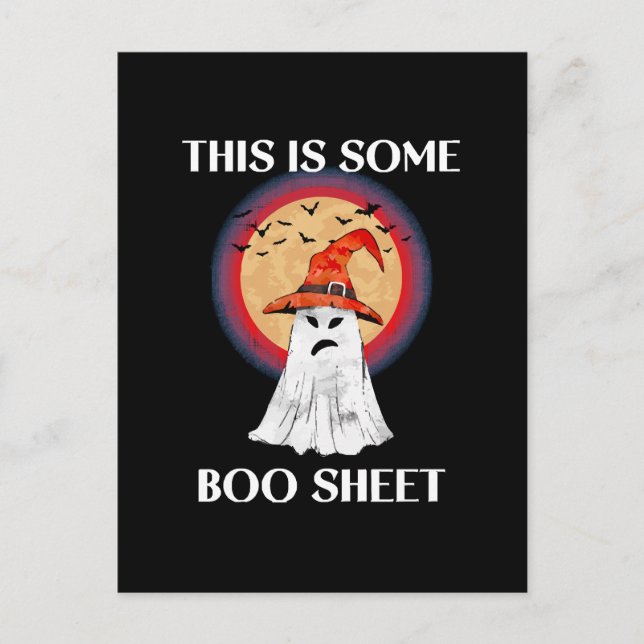 Det här är något spökigt Halloween skoj Vykort (Framsida)