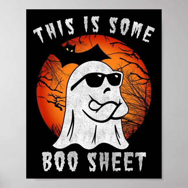 Det här är några Boo Lakan Halloween Ghost-Roligta Poster (Framsidan)