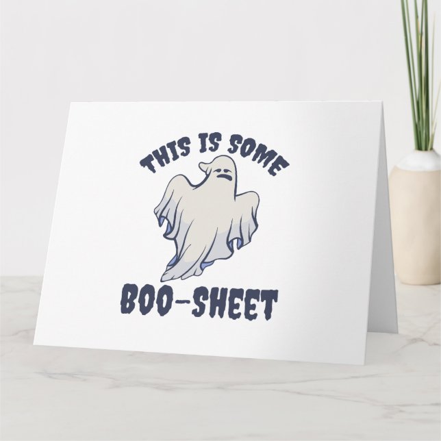 Det här är några Boo Sheet Sassy Ghost  Kort (Framsida)