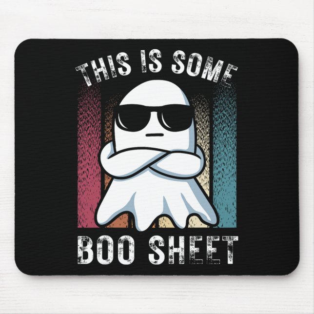 Det här är nån Boo Lakan Ghost Halloween Retro Musmatta (Framsidan)