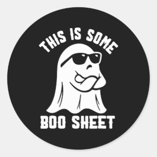 Det här är nån Boo Lakan Halloween Ghost Funny Cos Runt Klistermärke