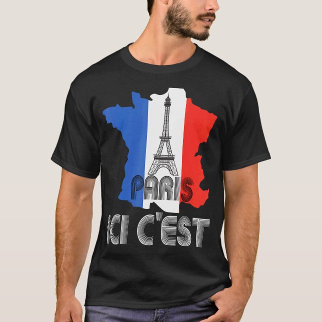 Det här är Paris Ici Cest Paris Välkommen 2024 til T Shirt (Framsida)
