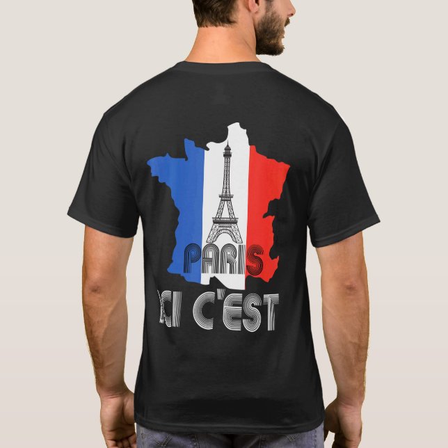 Det här är Paris Ici Cest Paris Välkommen 2024 til T Shirt (Baksida)