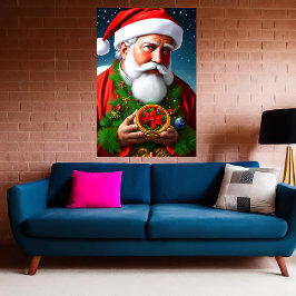 Det här är porträtt i Jultomten | AI Art Poster