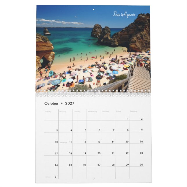 Det här är Portugals kalender (Oct 2027)