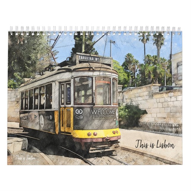 Det här är Portugals kalender i Lissabon (Omslag)