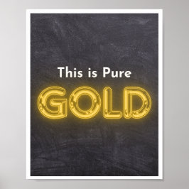 Det här är Pure Guld Poster
