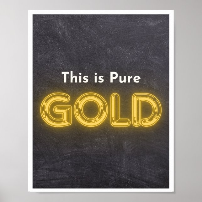 Det här är Pure Guld Poster (Framsidan)