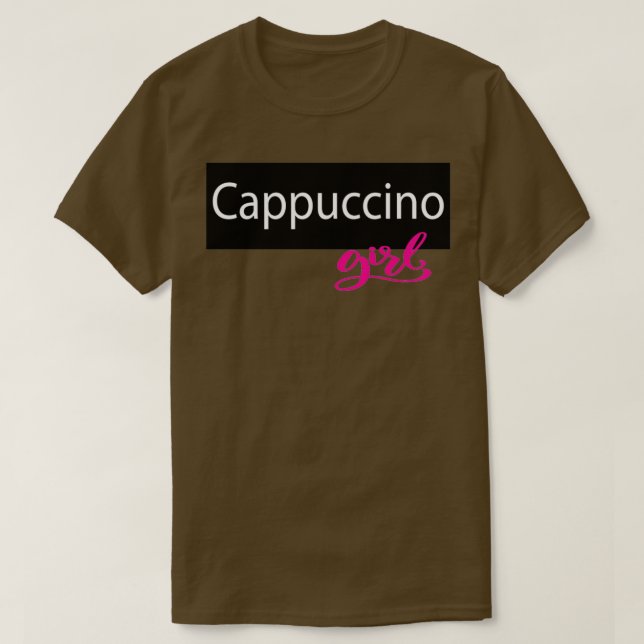 Det här är quotCappuccino Girlquot Design T Shirt (Design framsida)