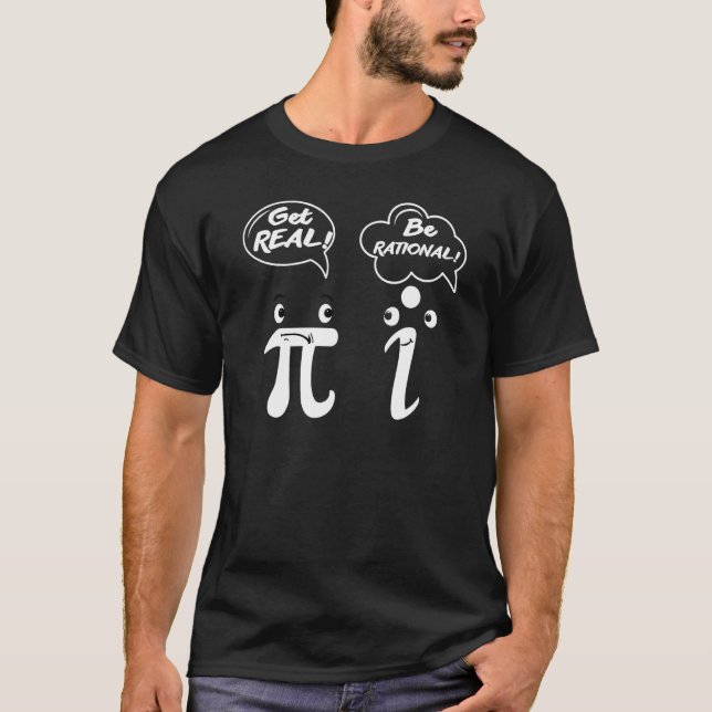 Det här är Rational Get Real Geek Nerd MATH T Shirt (Framsida)
