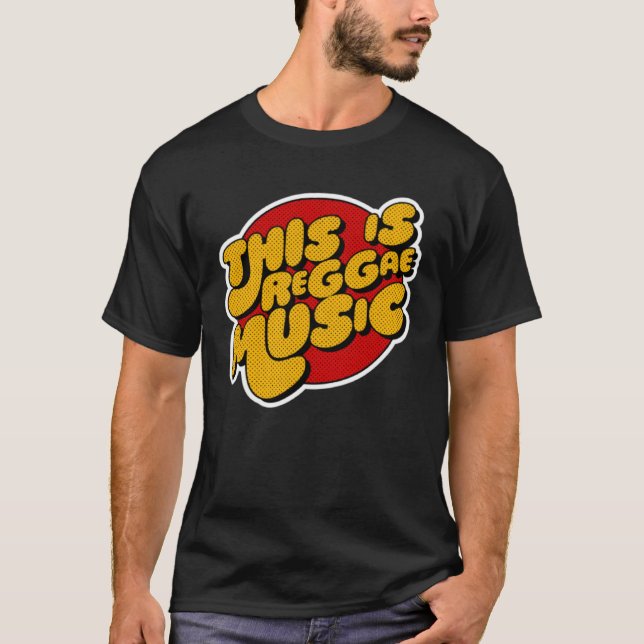 Det här är Reggae Music T Shirt (Framsida)