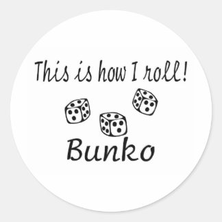 Det här är så jag Roll Bunko Runt Klistermärke