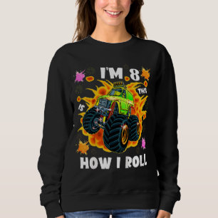 Det här är så jag roterar Monster Lastbil Boy 8. T Shirt
