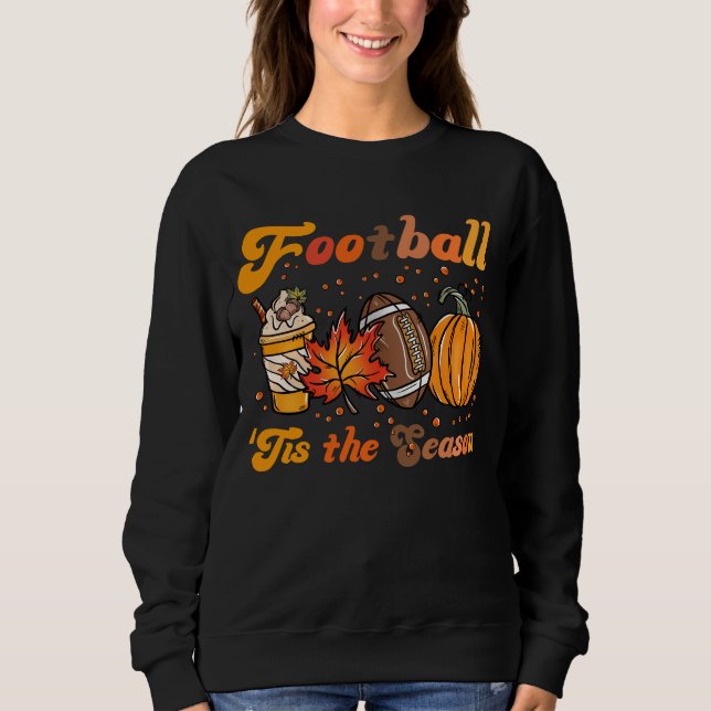 Det här är säsong-fotbollens fallande kaffepumpkin t shirt (Framsida)