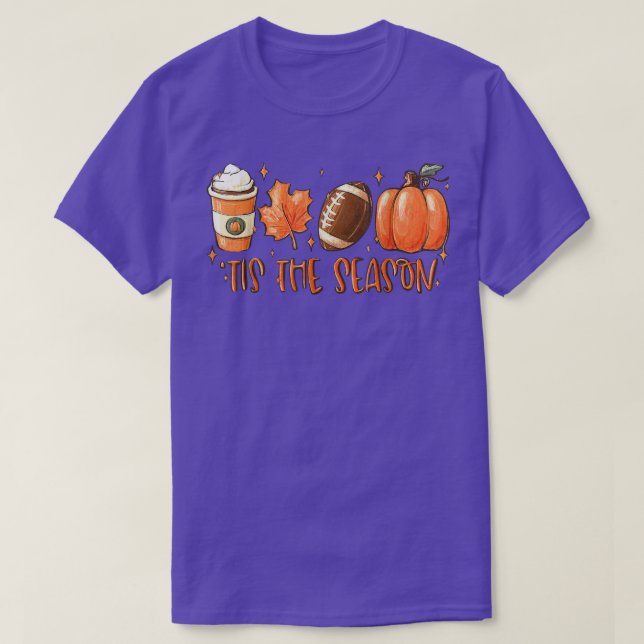 Det här är säsong-fotbollens höst t shirt (Design framsida)