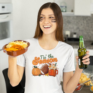 Det här är säsong-fotbollens latte Pumpkin T Shirt