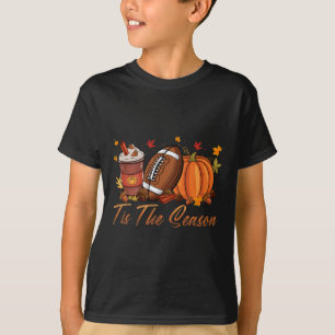 Det här är säsong fotbollspumpkin Spice Fall Thank T Shirt
