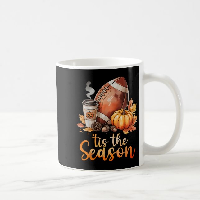 Det här är säsong fotbollspumpkin Spice hösten Kaffemugg (Höger)
