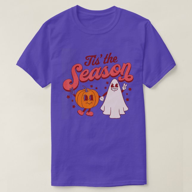 Det här är säsong Funny Halloween T Shirt (Design framsida)