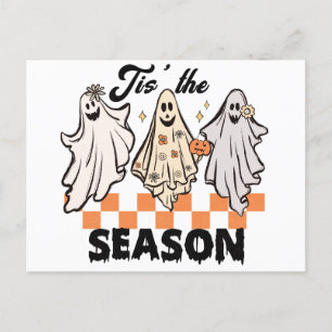 Det här är säsong Ghost Trio Halloween Helg Vykort