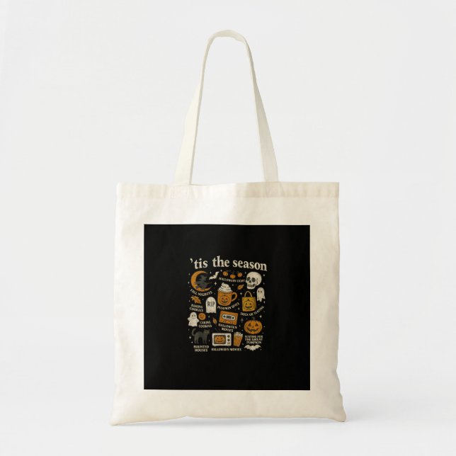 Det här är säsong Halloween-symbolens falldesign Tygkasse (Framsidan)