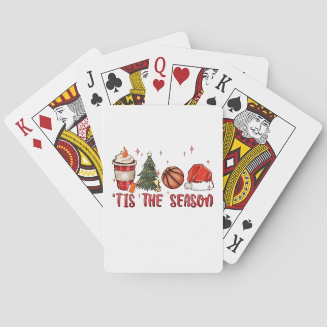 Det här är säsong Julafton jul-basket Casinokort (Baksidan)