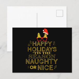 Det här är säsong Naughty eller vykort för god jul