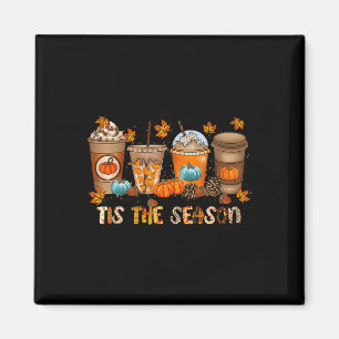 Det här är säsong Pumpkin Spice Season Fall Thanks Magnet