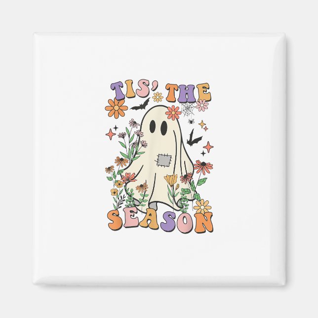 Det här är säsong Retro Halloween fest-Trendiget. Magnet (Framsidan)