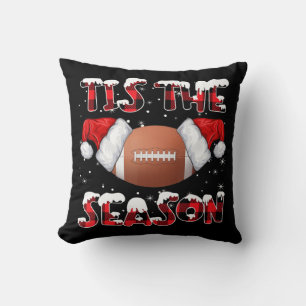 Det här är säsong Santa Hat Football Red Play Jesu Kudde