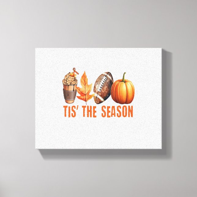 Det här är säsong-Thanksgivingen Pumpkin Canvastryck (Framsida)