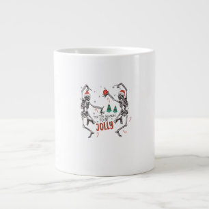 Det här är säsong till den glädjefyllda julskaleto jumbo mugg