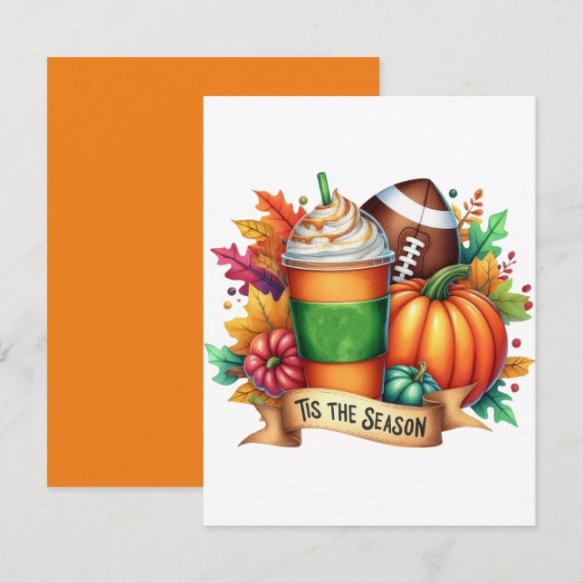 Det här är säsongen anteckningskort (Fram/baksida)