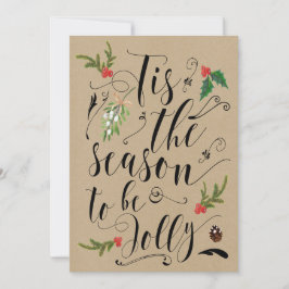 Det här är säsongen för att bli Jolly christmas-ko Julkort