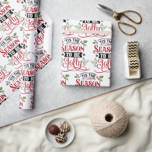 Det här är säsongen för att bli jul presentpapper (Hantverk)
