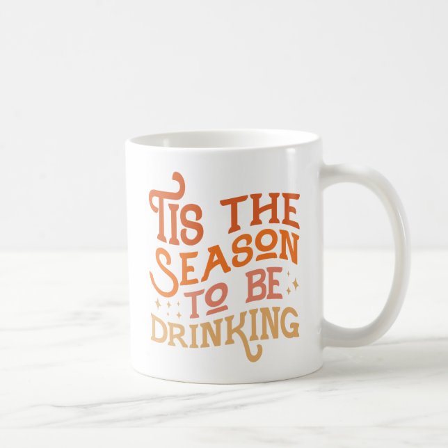 Det här är säsongen för att dra på Helgdag utformn Kaffemugg (Höger)