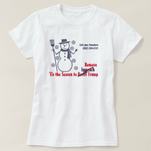 Det här är säsongen för att ta bort trumpet snöflu t shirt