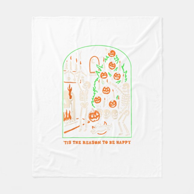 Det här är säsongen för att vara en äkta Halloween Fleecefilt (Framsidan)