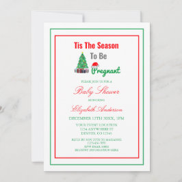 Det här är säsongen för att vara gravid babyskor inbjudningar