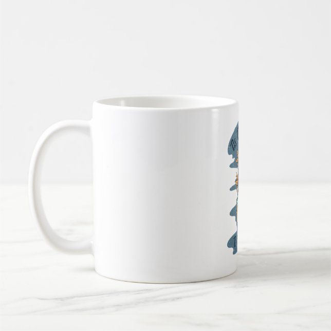 Det här är säsongen för Creepy Ghost Halloween Kaffemugg (Vänster)