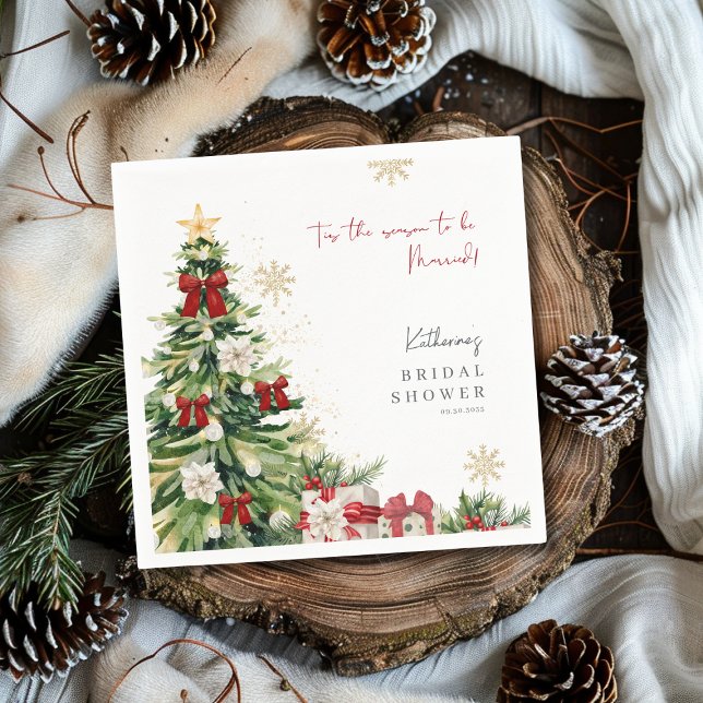 Det här är säsongen för gift i vinterMöhippan Pappersservett (Skapare uppladdad)