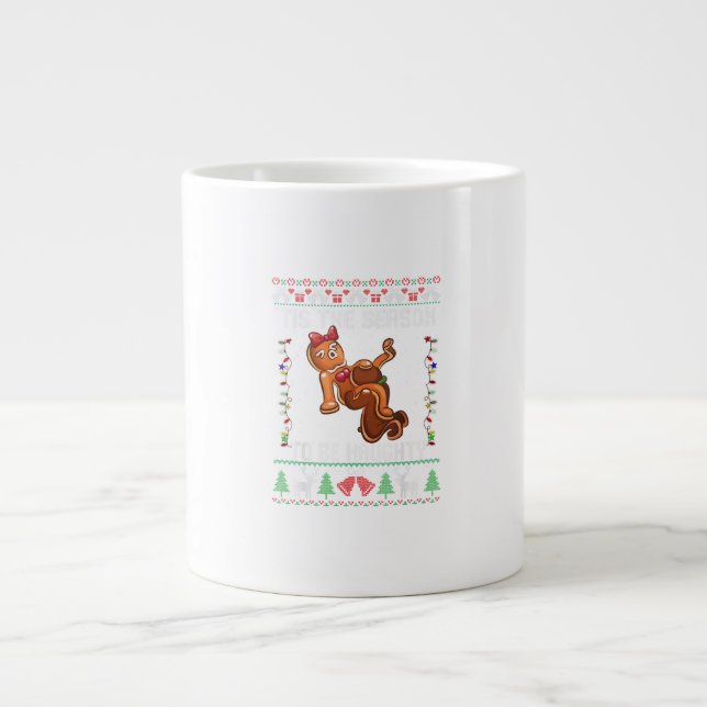 Det här är säsongen för högmodig jul jumbo mugg (Framsidan)