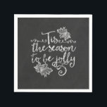 Det här är säsongen för Jolly Chalkboard Helgdag Pappersservett<br><div class="desc">Det här är säsongen för att vara Jolly Chalkboard Helgdag Napkins. Anpassa med valfri text. Matchande objekt är tillgängliga.</div>