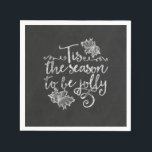 Det här är säsongen för Jolly Chalkboard Helgdag Pappersservett<br><div class="desc">Det här är säsongen för att vara Jolly Chalkboard Helgdag Napkins. Anpassa med valfri text. Matchande objekt är tillgängliga.</div>