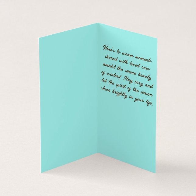 Det här är säsongen för julledighet kort (Insida)