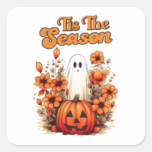 Det här är säsongen Halloween Fyrkantigt Klistermärke