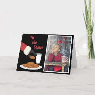 "Det här är säsongen Santa och Cookies Photo jul Helgkort