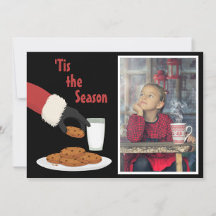"Det här är säsongen Santa och Cookies Photo jul Julkort